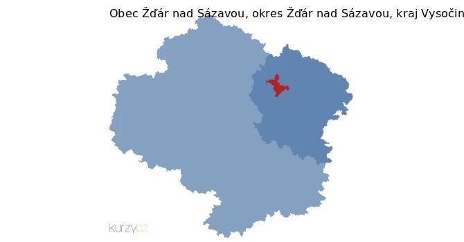 Žďár nad Sázavou v kraji Vysočina