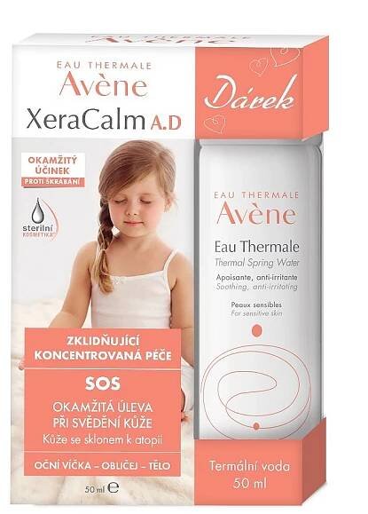 AVENE XeraCalm Zklidňující koncentrovaná péče 50ml + Termální voda 50ml