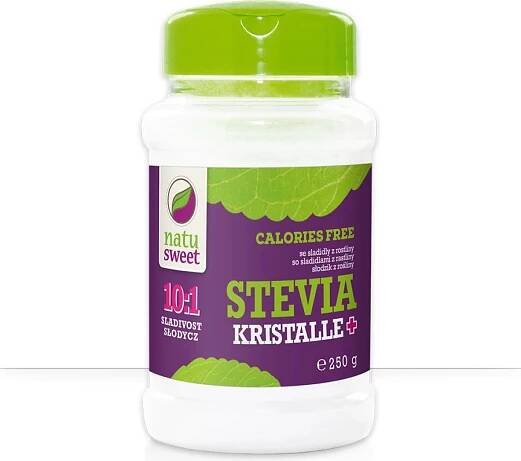 Natusweet Reisenberger GmbH A 2380 Perchtoldsdorf Stevia kristalle 10:1 stolní sladidlo 250 g