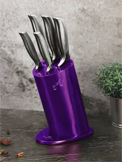 Berlingerhaus - Sada nožů ve stojanu 6 ks Royal Purple Metallic Line Kikoza Collection BERLINGERHAUS | ZOOT.cz