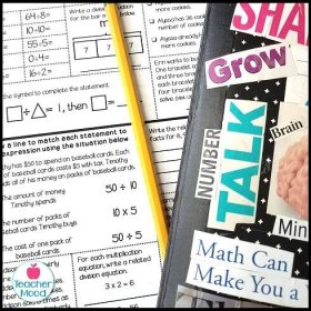 math homework and interactive notebook