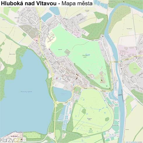 Hluboká nad Vltavou - mapy | Kurzy.cz