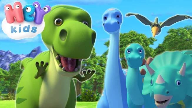 Dinosauři přichází Dinosauři pro děti HeyKids Česky - Dětské písničky