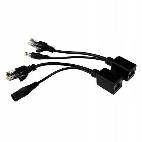 PoE adaptér Rozbočovač Sada RJ45 Samec+Ženský