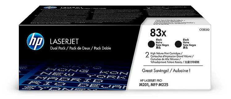 HP 83X 2-pack High Yield Black Original LaserJet Toner Cartridges | ab-com.cz