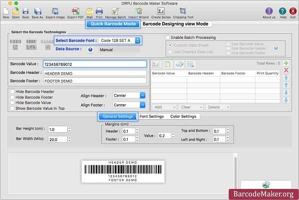 Quick Barcode Mode