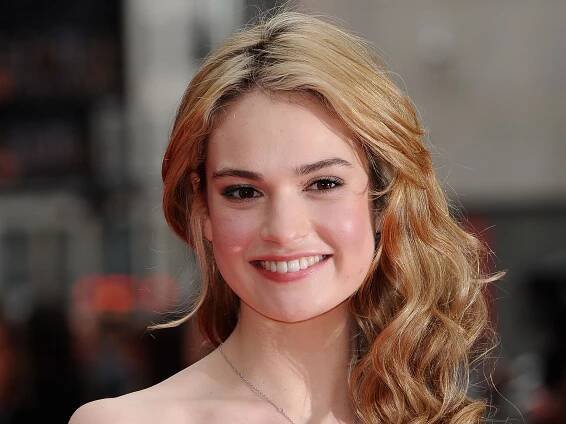 Lily James - Face, Nose, Smile, Lip, Chin, Eyebrow, Eyela...