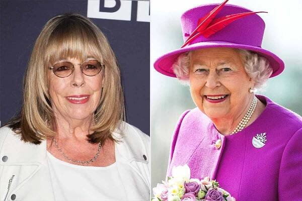 Frances de la Tour and Queen Elizabeth