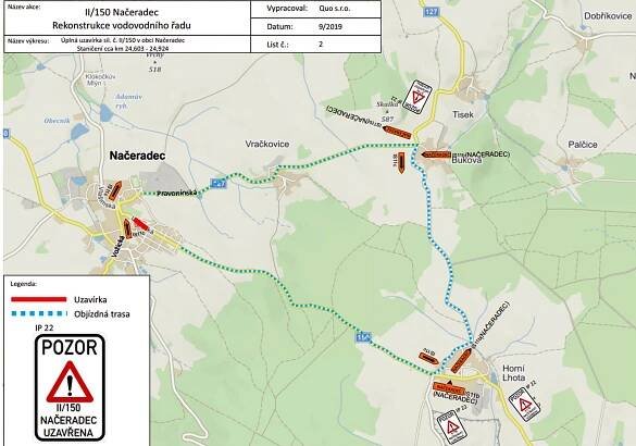 Kvůli opravě načeradeckého vodovodu pojedou řidiči oklikou - Benešovský deník