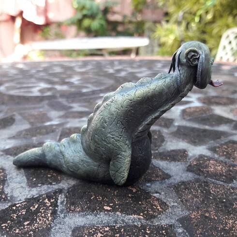 Reptilian Howler Sculpture