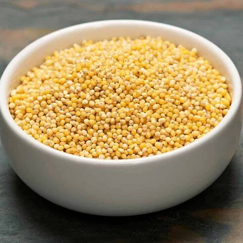 bowl of uncooked millet