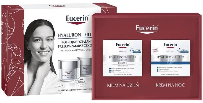 EUCERIN HYALURON FILLER Denní krém proti vráskám SPF15 + Na noc 50ml