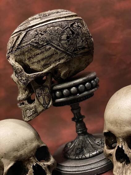 Jacques de Molay Skull by Zane Wylie