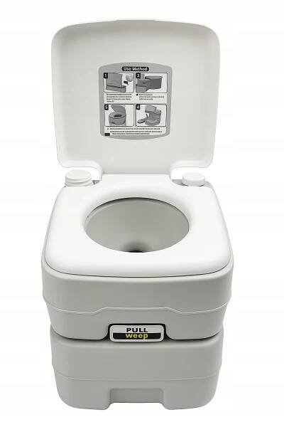 TURISTICKÁ TOALETA PŘENOSNÁ KEMPINGOVÁ MOBILNÍ WC NA POZEMEK POD STAN
