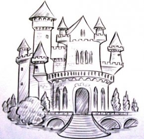 Jak nakreslit hrad tužkou - snadné pokyny krok za krokem pro děti a začátečníky