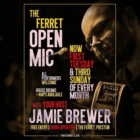 THE FERRET OPEN MIC With Jamie Brewer (1st Tues & 3rd Sun of every month!) — The Ferret