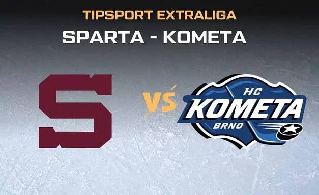 Sparta Praha - Kometa Brno: semifinále Tipsport extraligy živě, zápasy, sestavy, výsledky 1