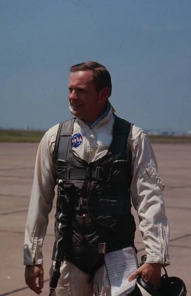 Neil Armstrong training for the Apollo 11 moon mission, 1968