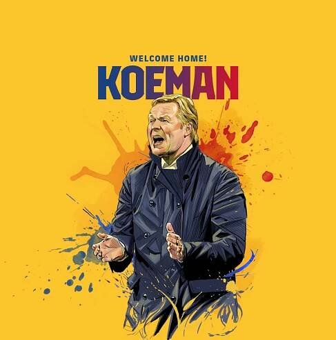 Ronald Koeman is the new FC Barcelona coach