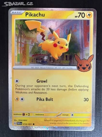 karta pokémon PIKACHU - Klecany - Bazar