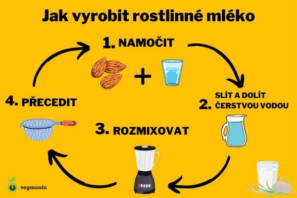 Jak vyrobit rostlinné mléko