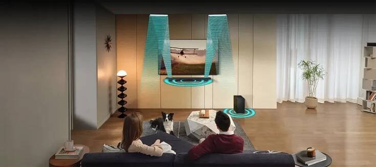 Samsung HW Q700D v domacnosti zvukove paprsky