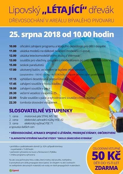 Lipovský „LÉTAJÍCÍ“ dřevák | Obec Lipová 