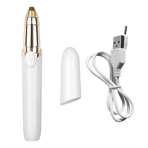 Mini elektrický holicí strojek na rtěnky USB dobíjecí zastřihovač obočí Bezbolestný epilátor Celotělový zastřihovač chloupků Přenosný ženský epilátor