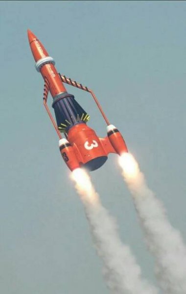 Thunderbird 3 heading for space. 70s Spaceship Art, 2001 A Space Odyssey Ship, Mars Attacks Spaceship, The Thing 1982 Spaceship, Gerry Anderson Vehicles, Classic Sci-fi Flying Saucer, Model Rocketry, Thunderbirds Are Go, Gerry Anderson