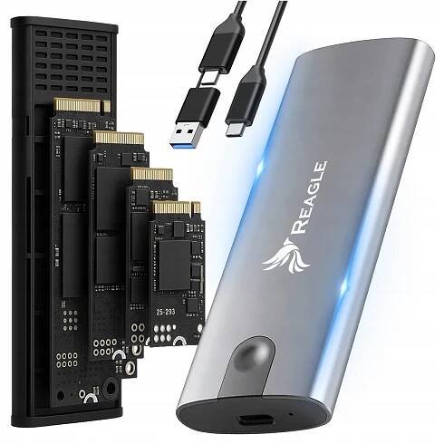 POUZDRO SSD M.2 NVME PCIe SATA USB-C 3.2 Gen2 10 Gbps Adaptér Kapsa