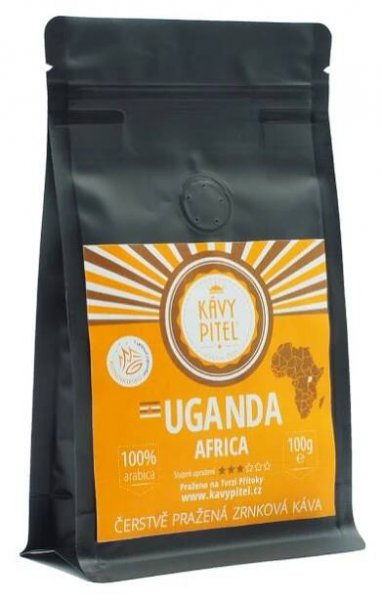 Uganda Kávy pitel - výběrová zrnková káva - Kávy pitel – pražírna u Kutné Hory, Kavárna a obchod na Tvrzi Přítoky