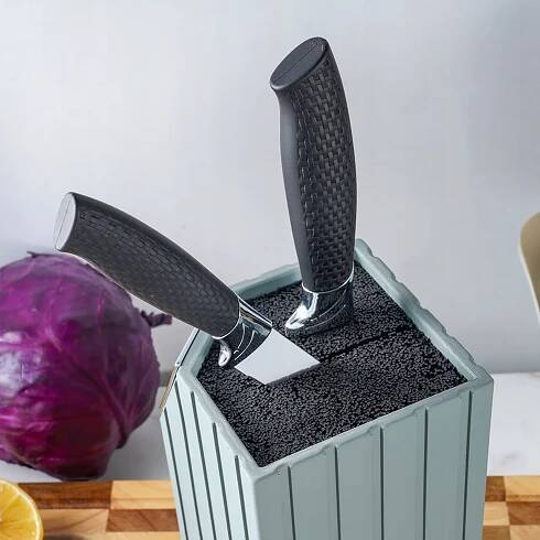 Kuchyňský blok na Nože Univerzální stojan Organizér Tyčinky 22 cm Šedá Značka ostatní
