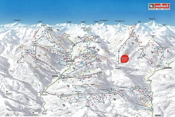 Saalbach-Hinterglemm ubytování exkluzivně přímo na svahu vše v ceně polopenze skipas doprava
