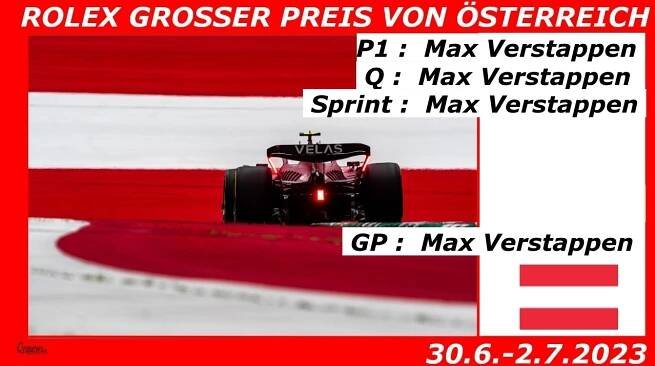 Formule 1 – ROLEX GROSSER PREIS VON ÖSTERREICH 30.6.-2.7.2023