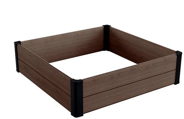 vyvýšený záhon MAPLE SQUARE - hnědý - KETER.CZ