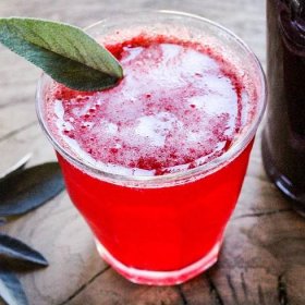 Drinking Vinegar: Foraged Wild Blackberry Sage Shrub for Summer Drinks