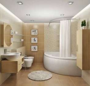 Návrh koupelny 5 m2 m lze provést s pomocí profesionálního designéra nebo samostatně