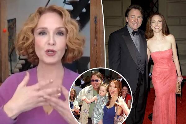 Amy Yasbeck talking. Right. Amy Yasbeck with John Ritter.