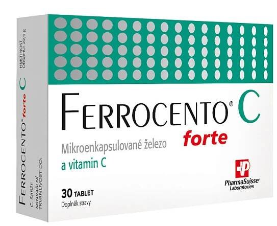 pharmaSuisse Ferrocento forte C 30 tbl. od 185 Kč