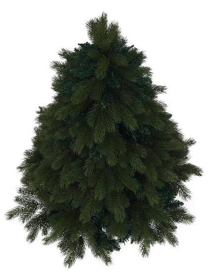 3D vánoční stromek, zelená, 120 cm, CHRISTMAS TYP 9