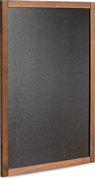 2x3 Tabule na křídy v dřevěném rámu 60 x 87 cm černá
