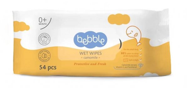 Wet Wipes Camomile - Bebble Cosmetics