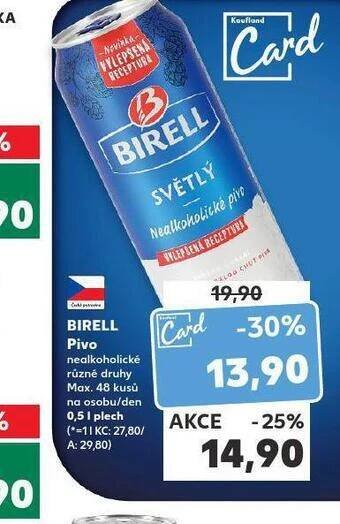 Kaufland Pivo birell nealko nabídka