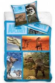 CARBOTEX Povlečení Animal Planet Dinosauři 140x200, 70x80 cm