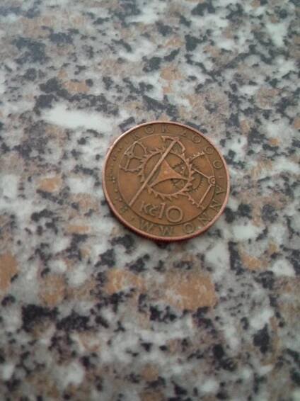 Desetikoruna s orlojem - Numismatika