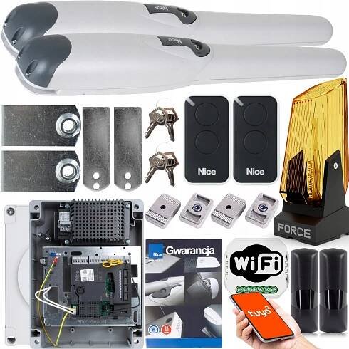 Sada automatizace pro brány NICE WINGO 2024 + WIFI ovladač, LED LAMPA
