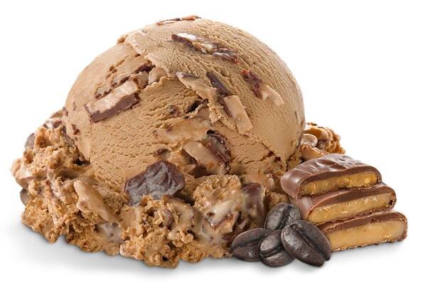 Scoop of Ice Cream with ingredients