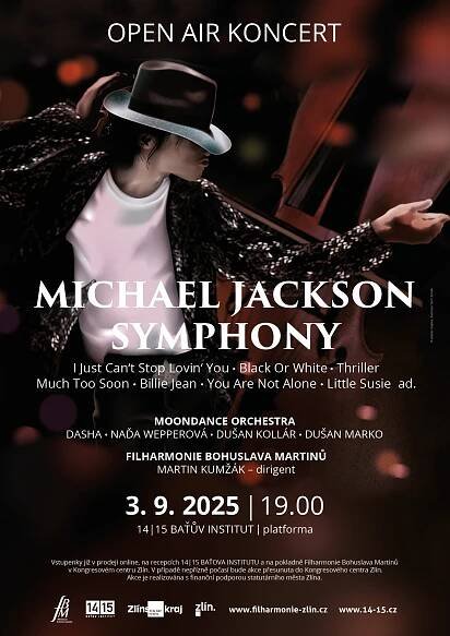 MICHAEL JACKSON SYMPHONY – OPEN AIR KONCERT - Živý Zlín