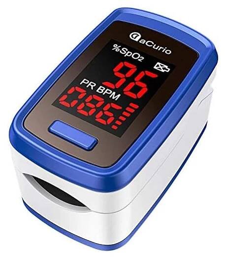 aCurio Pulse Oximeter NHS Test Oximeter - CE Approved Oxygen Monitor Finger Adults and Child Heart-Rate Monitor - Oxygen Saturation Monitor Accurate Fast Blood Oxygen Monitor Heart Rate Monitor 13