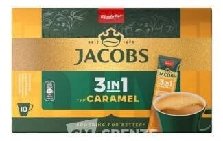 Káva instantní Jacobs 3v1 příchuť Caramel (10 sáčků x 11,2g)